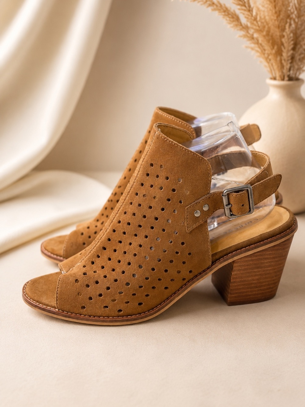 Chinese Laundry Carnival Brown Suede Open Toe Slingback Sandal size 10